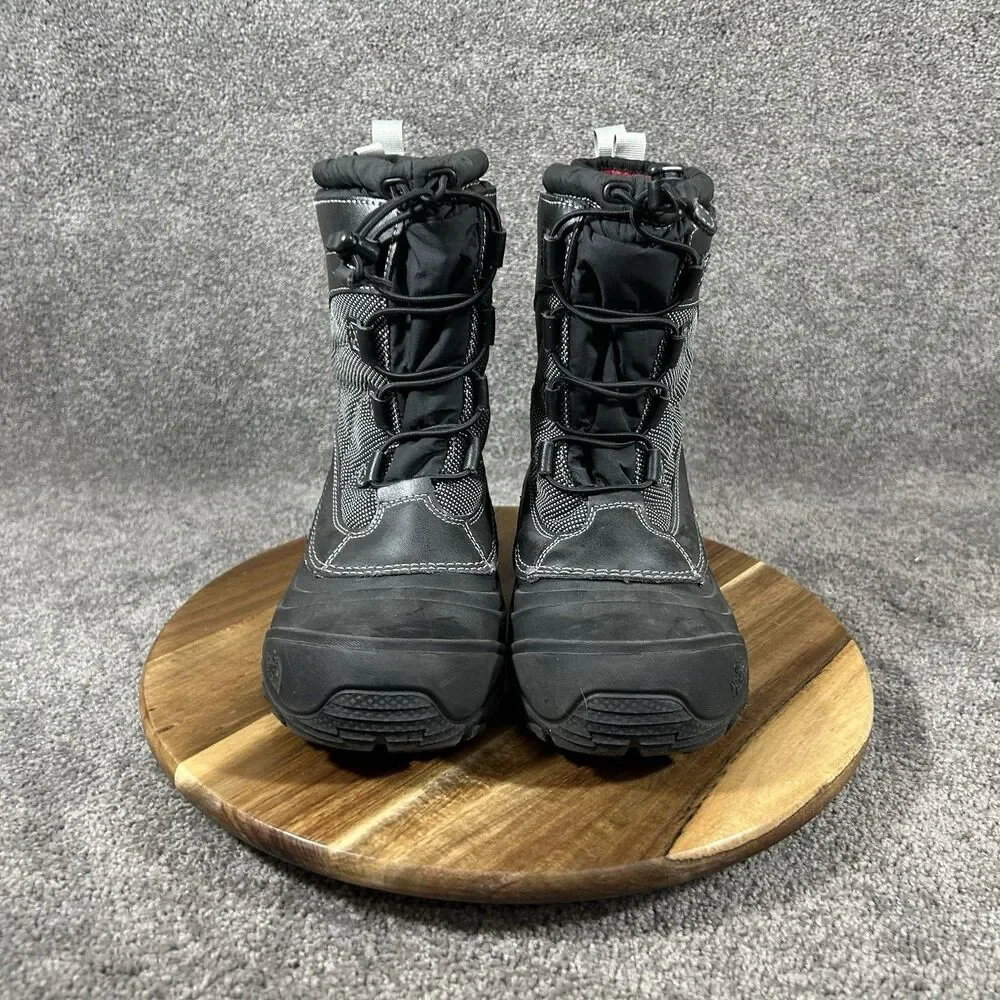 The North Face Alpenglow IV Kids Size 5 Black Waterproof Winter Snow Boots Used